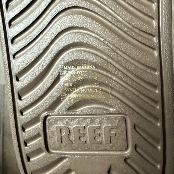 Reef Brown Slide Sandals-men’s 9- new - Picture 5 of 5